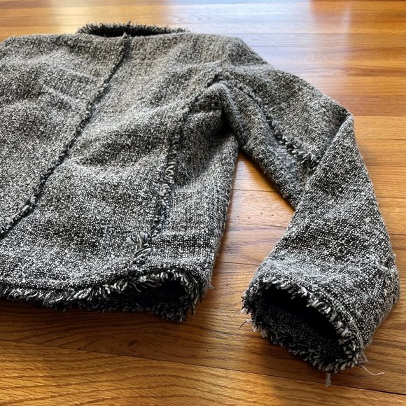 Michael Kors Tweed Open Front Blazer Size 2 - Picture 13 of 16